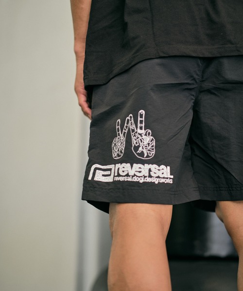 reversal.dogi.design.works(リバーサル・ドーギ・デザイン・ワークス)の「<reversal/リバーサル>WARFIELD EDITION PEACE NYLON SHORTS(その他パンツ・メンズ・サックスブルー/オレンジ/サンドベージュ/ブラック・M/S/L/XL)」の17枚目の写真