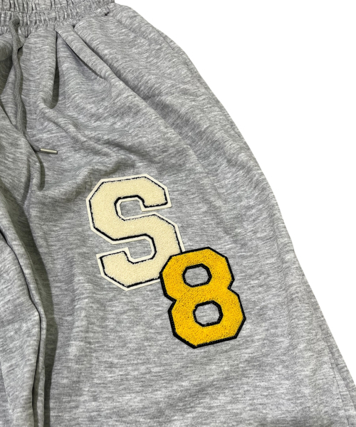 SK8ER ROCK（スケーターロック）の「S8 ブロックワイドトラックパンツ (メランジグレー)（スウェットパンツ・メンズ・その他・FREE）」の4枚目の写真