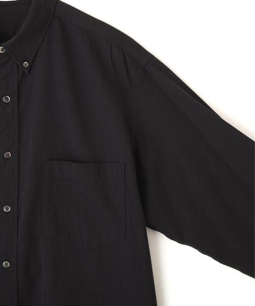 Y（ワイ）の「Ｙ /  [UNISEX] ORGANIC COTTON WASHER SATIN BD SHIRT（シャツ/ブラウス・メンズ・ネイビー/ホワイト・LARGE/MEDIUM）」の16枚目の写真