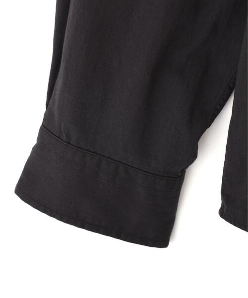Y（ワイ）の「Ｙ /  [UNISEX] ORGANIC COTTON WASHER SATIN BD SHIRT（シャツ/ブラウス・メンズ・ネイビー/ホワイト・LARGE/MEDIUM）」の17枚目の写真