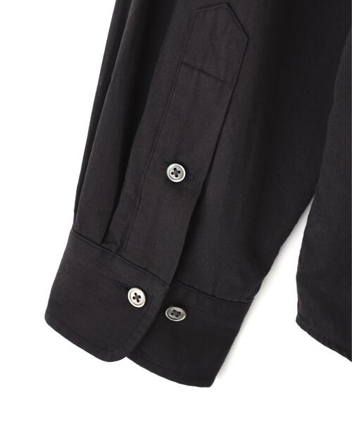 Y（ワイ）の「Ｙ /  [UNISEX] ORGANIC COTTON WASHER SATIN BD SHIRT（シャツ/ブラウス・メンズ・ネイビー/ホワイト・LARGE/MEDIUM）」の20枚目の写真