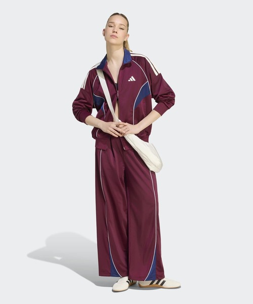 adidas(アディダス)の「スタジアム トリコット ルーズフィット トラックトップ / ジャージ / アディダス adidas(ジャージ・レディース・レッド・XX-LARGE/LARGE/MEDIUM/SMALL/X-LARGE/X-SMALL)」の5枚目の写真
