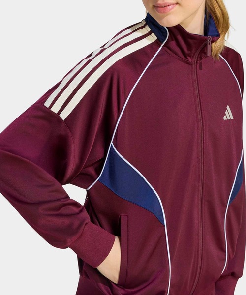 adidas(アディダス)の「スタジアム トリコット ルーズフィット トラックトップ / ジャージ / アディダス adidas(ジャージ・レディース・レッド・XX-LARGE/LARGE/MEDIUM/SMALL/X-LARGE/X-SMALL)」の4枚目の写真