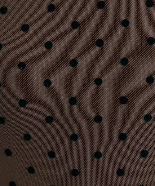 couture brooch(クチュールブローチ)の「フロッキードットチュールトップス(Tシャツ/カットソー・レディース・ブラック系/ダークブラウン系/アイボリー系・38)」の7枚目の写真