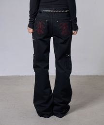 STITCH コットン カーゴパンツ (BLACK) F26ZD466