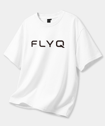 [FLYQ] FLYQ ロゴプリント 半袖Tシャツ/ WIHTE