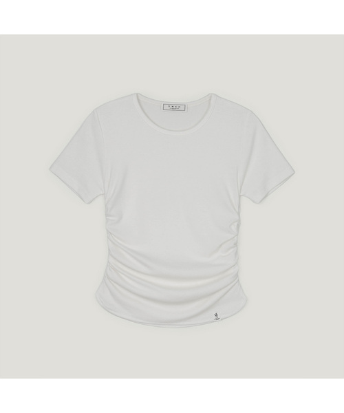 TWEE(トゥウィー)の「グレートスリムシャーリング半袖Tシャツ(Tシャツ/カットソー・レディース・ライトグレー/ブラック/アイボリー・FREE)」の1枚目の写真