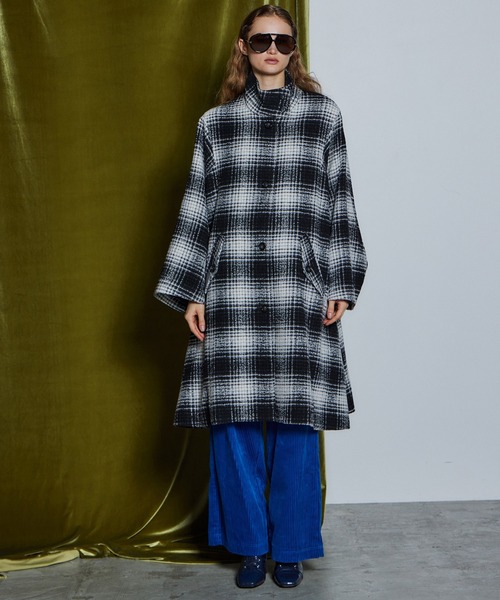 MAISON SPECIAL(メゾンスペシャル)の「【26WINTER PRE-ORDER】Cape Coat/ケープコート(その他アウター・レディース・チャコールグレー/マルチ・FREE)」の2枚目の写真