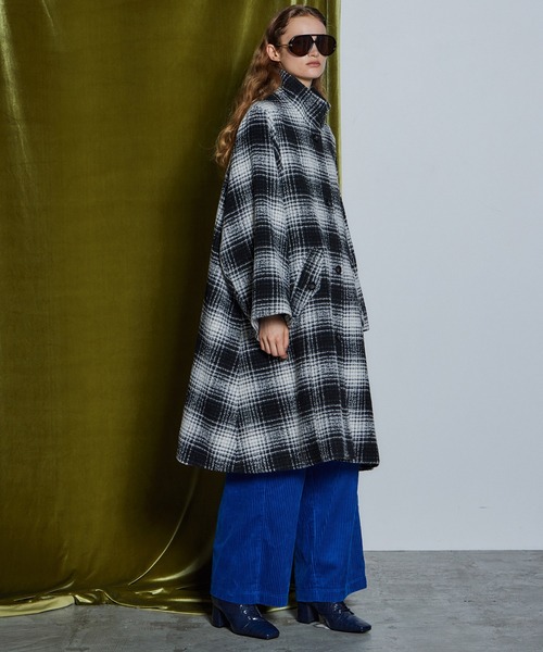 MAISON SPECIAL(メゾンスペシャル)の「【26WINTER PRE-ORDER】Cape Coat/ケープコート(その他アウター・レディース・チャコールグレー/マルチ・FREE)」の7枚目の写真
