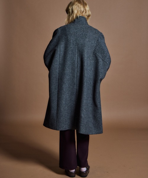 MAISON SPECIAL(メゾンスペシャル)の「【26WINTER PRE-ORDER】Cape Coat/ケープコート(その他アウター・レディース・チャコールグレー/マルチ・FREE)」の10枚目の写真