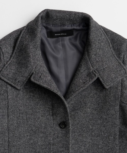 MAISON SPECIAL(メゾンスペシャル)の「【26WINTER PRE-ORDER】Cape Coat/ケープコート(その他アウター・レディース・チャコールグレー/マルチ・FREE)」の21枚目の写真