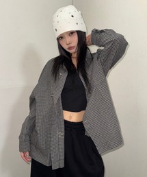 A'GEM/9 × .kom 『A'gem/エージェム』FIREMAN CHECK SHIRT/ファイヤーマンチェックシャツ