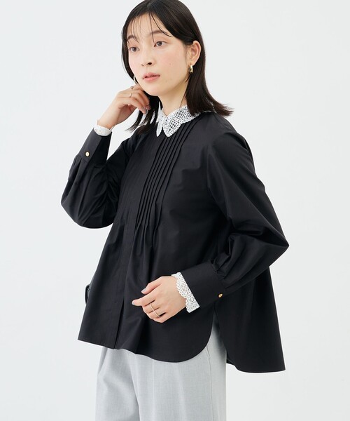 NOLLEY’S(ノーリーズ)の「ウォッシャブルレース襟取り外しブラウス(シャツ/ブラウス・レディース・ブラック/オフホワイト・38)」の19枚目の写真