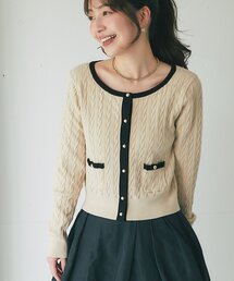 La boutique BonBon | ケーブルニットカーディガン(ニット/セーター)