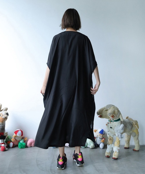 BEDSIDEDRAMA（ベットサイドドラマ）の「SHEER TALES DRESS（ワンピース・レディース・ミント/ブラック・2/1）」の4枚目の写真