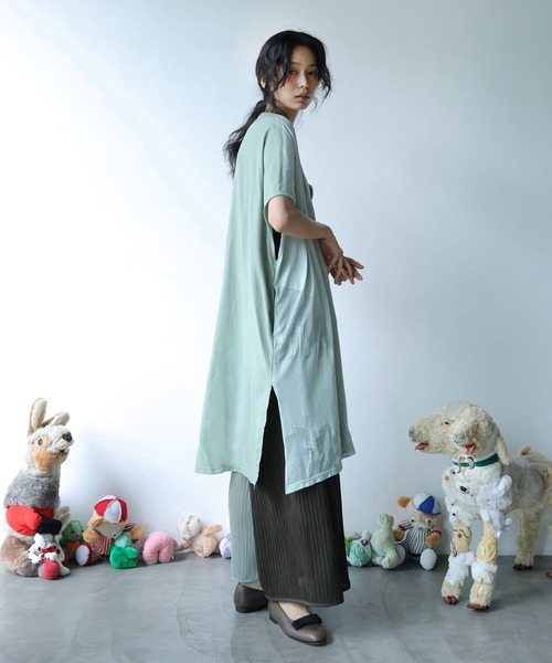 BEDSIDEDRAMA（ベットサイドドラマ）の「SHEER TALES DRESS（ワンピース・レディース・ミント/ブラック・2/1）」の8枚目の写真