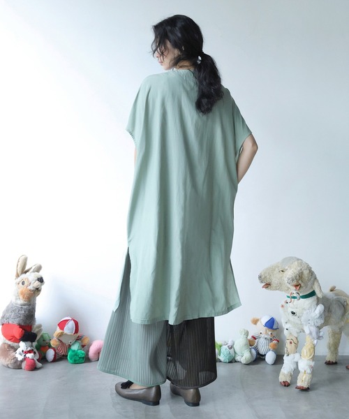BEDSIDEDRAMA（ベットサイドドラマ）の「SHEER TALES DRESS（ワンピース・レディース・ミント/ブラック・2/1）」の9枚目の写真