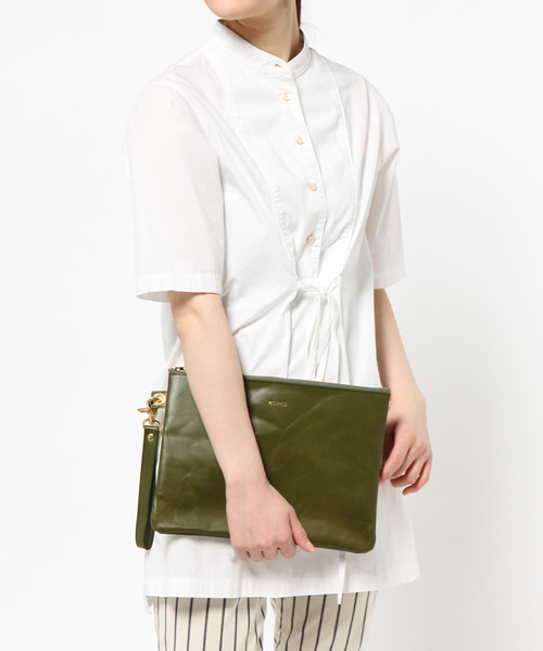 Denime（ドゥニーム）の「【NOMAD/ノマド】 Folder MINI/クラッチバッグ（クラッチバッグ・メンズ・カーキ・FREE）」の4枚目の写真