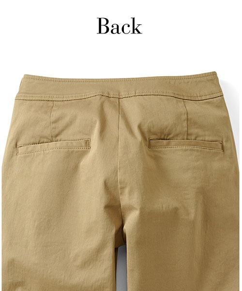 IEDIT（イディット）の「【股下丈が選べる】ミルブロウズ　ゴールドボタンがアクセントのアンクル丈ワイドマリンパンツ　（その他パンツ・レディース・ブラック/ネイビー/ベージュ/ホワイト・7/9/4/2/3/8/6/10/1/5）」の6枚目の写真