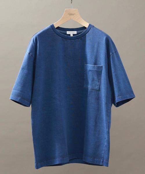 BEAUTY&YOUTH UNITED ARROWS（ビューティーアンドユースユナイテッドアローズ）の「BY ∴ ピグメント フォルム カットソー◆（Tシャツ/カットソー・メンズ・ライトグレー/コバルトブルー/オリーブ/ダークグレー・SMALL/LARGE/X-LARGE/MEDIUM）」の4枚目の写真