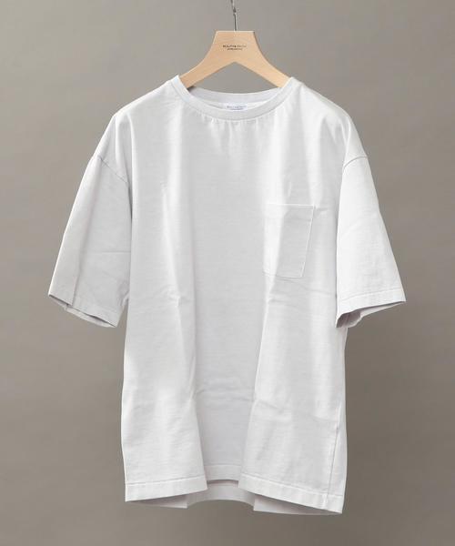 BEAUTY&YOUTH UNITED ARROWS（ビューティーアンドユースユナイテッドアローズ）の「BY ∴ ピグメント フォルム カットソー◆（Tシャツ/カットソー・メンズ・ライトグレー/コバルトブルー/オリーブ/ダークグレー・SMALL/LARGE/X-LARGE/MEDIUM）」の2枚目の写真