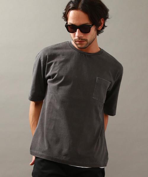 BEAUTY&YOUTH UNITED ARROWS（ビューティーアンドユースユナイテッドアローズ）の「BY ∴ ピグメント フォルム カットソー◆（Tシャツ/カットソー・メンズ・ライトグレー/コバルトブルー/オリーブ/ダークグレー・SMALL/LARGE/X-LARGE/MEDIUM）」の5枚目の写真