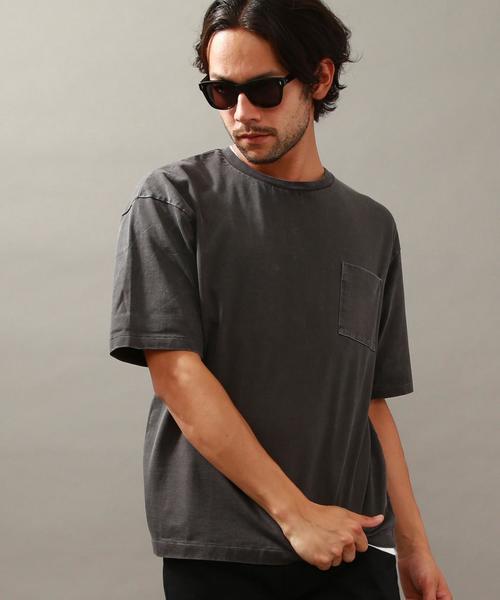 BEAUTY&YOUTH UNITED ARROWS（ビューティーアンドユースユナイテッドアローズ）の「BY ∴ ピグメント フォルム カットソー◆（Tシャツ/カットソー・メンズ・ライトグレー/コバルトブルー/オリーブ/ダークグレー・SMALL/LARGE/X-LARGE/MEDIUM）」の6枚目の写真