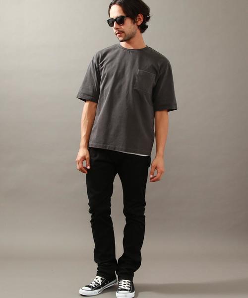 BEAUTY&YOUTH UNITED ARROWS（ビューティーアンドユースユナイテッドアローズ）の「BY ∴ ピグメント フォルム カットソー◆（Tシャツ/カットソー・メンズ・ライトグレー/コバルトブルー/オリーブ/ダークグレー・SMALL/LARGE/X-LARGE/MEDIUM）」の7枚目の写真