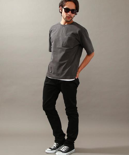 BEAUTY&YOUTH UNITED ARROWS（ビューティーアンドユースユナイテッドアローズ）の「BY ∴ ピグメント フォルム カットソー◆（Tシャツ/カットソー・メンズ・ライトグレー/コバルトブルー/オリーブ/ダークグレー・SMALL/LARGE/X-LARGE/MEDIUM）」の8枚目の写真