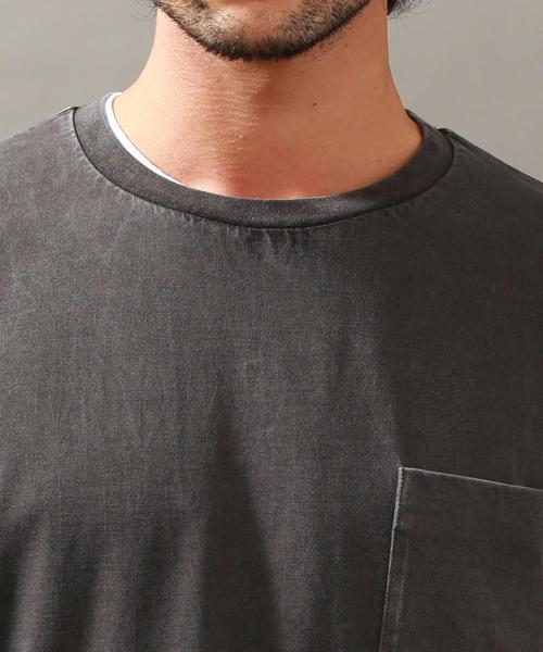 BEAUTY&YOUTH UNITED ARROWS（ビューティーアンドユースユナイテッドアローズ）の「BY ∴ ピグメント フォルム カットソー◆（Tシャツ/カットソー・メンズ・ライトグレー/コバルトブルー/オリーブ/ダークグレー・SMALL/LARGE/X-LARGE/MEDIUM）」の9枚目の写真