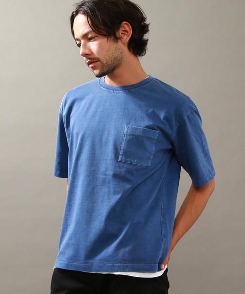 BEAUTY&YOUTH UNITED ARROWS（ビューティーアンドユースユナイテッドアローズ）の「BY ∴ ピグメント フォルム カットソー◆（Tシャツ/カットソー・メンズ・ライトグレー/コバルトブルー/オリーブ/ダークグレー・SMALL/LARGE/X-LARGE/MEDIUM）」の14枚目の写真