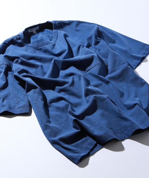 BEAUTY&YOUTH UNITED ARROWS（ビューティーアンドユースユナイテッドアローズ）の「BY ∴ ピグメント フォルム カットソー◆（Tシャツ/カットソー・メンズ・ライトグレー/コバルトブルー/オリーブ/ダークグレー・SMALL/LARGE/X-LARGE/MEDIUM）」の16枚目の写真