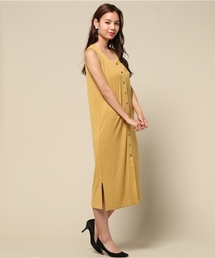 goocy | フロントボタンリブロングワンピース(ワンピース)