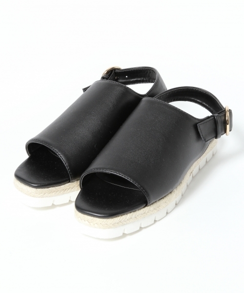 HARE（ハレ）の「ジュートコンビサンダル(HARE)（サンダル・レディース・ブラック/ボルドー・LARGE/MEDIUM）」の7枚目の写真