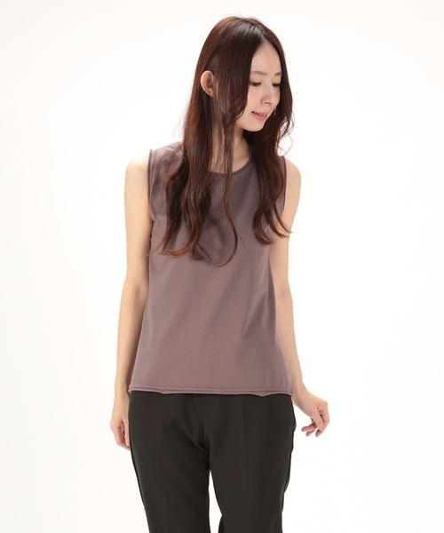 cepo（セポ）の「ドヅメバイオスリーブレス（Tシャツ/カットソー・レディース・ブラック/オフホワイト/オレンジ/ブラウン・MEDIUM）」の4枚目の写真