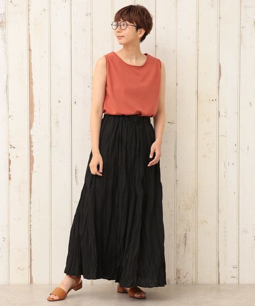 cepo（セポ）の「ドヅメバイオスリーブレス（Tシャツ/カットソー・レディース・ブラック/オフホワイト/オレンジ/ブラウン・MEDIUM）」の14枚目の写真