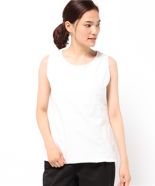 cepo（セポ）の「ドヅメバイオスリーブレス（Tシャツ/カットソー・レディース・ブラック/オフホワイト/オレンジ/ブラウン・MEDIUM）」の2枚目の写真