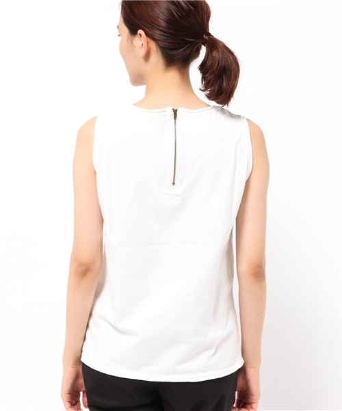 cepo（セポ）の「ドヅメバイオスリーブレス（Tシャツ/カットソー・レディース・ブラック/オフホワイト/オレンジ/ブラウン・MEDIUM）」の9枚目の写真