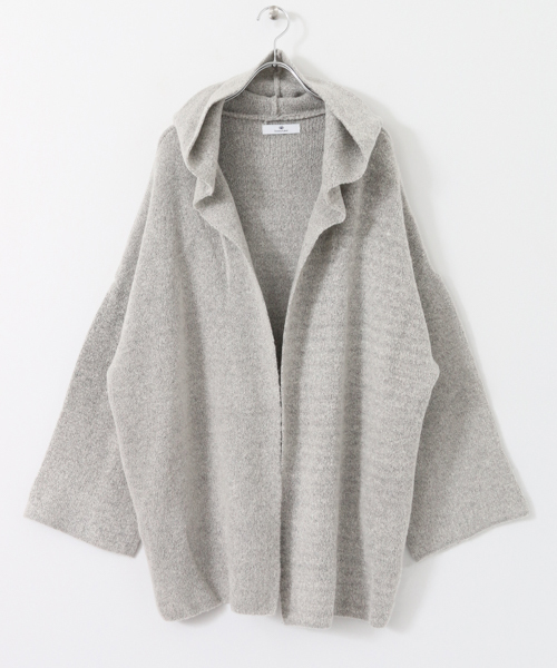 URBAN RESEARCH Sonny Label(アーバンリサーチサニーレーベル)の「Sonny Label Wフェイスフード付ニットカーディガン(カーディガン/ボレロ・レディース・グレー/ネイビー・FREE)」の18枚目の写真