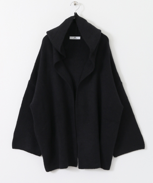 URBAN RESEARCH Sonny Label(アーバンリサーチサニーレーベル)の「Sonny Label Wフェイスフード付ニットカーディガン(カーディガン/ボレロ・レディース・グレー/ネイビー・FREE)」の12枚目の写真
