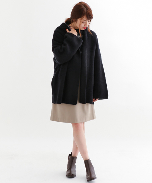 URBAN RESEARCH Sonny Label(アーバンリサーチサニーレーベル)の「Sonny Label Wフェイスフード付ニットカーディガン(カーディガン/ボレロ・レディース・グレー/ネイビー・FREE)」の14枚目の写真