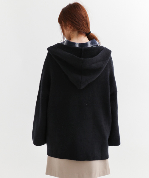 URBAN RESEARCH Sonny Label(アーバンリサーチサニーレーベル)の「Sonny Label Wフェイスフード付ニットカーディガン(カーディガン/ボレロ・レディース・グレー/ネイビー・FREE)」の17枚目の写真