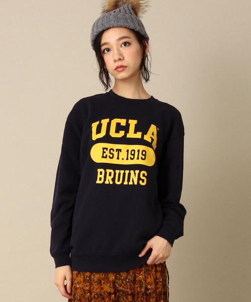 Another Edition（アナザーエディション）の「GOOD ROCK SPEEDカレッジロゴプルオーバー/BCgood/s ｶﾚｯｼﾞﾛｺﾞPO（スウェット・レディース・ホワイト/ネイビー・FREE）」の2枚目の写真