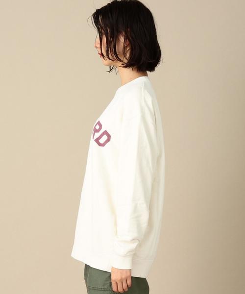 Another Edition（アナザーエディション）の「GOOD ROCK SPEEDカレッジロゴプルオーバー/BCgood/s ｶﾚｯｼﾞﾛｺﾞPO（スウェット・レディース・ホワイト/ネイビー・FREE）」の4枚目の写真