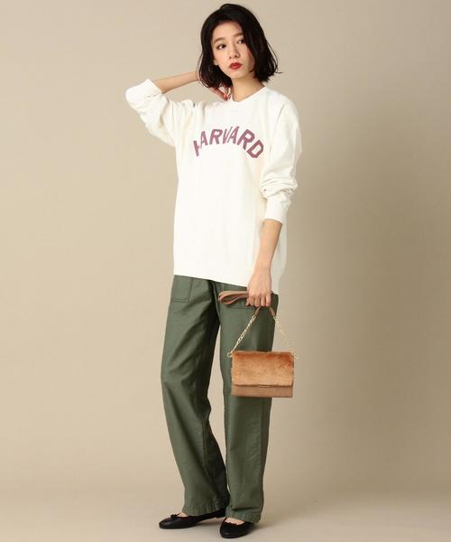 Another Edition（アナザーエディション）の「GOOD ROCK SPEEDカレッジロゴプルオーバー/BCgood/s ｶﾚｯｼﾞﾛｺﾞPO（スウェット・レディース・ホワイト/ネイビー・FREE）」の12枚目の写真