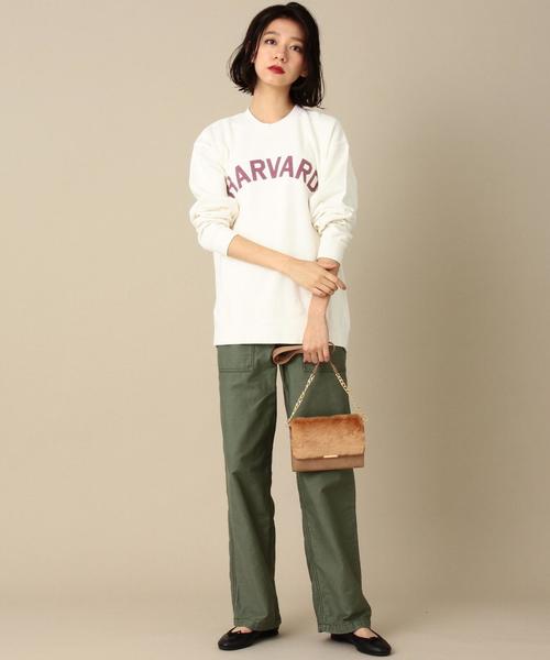 Another Edition（アナザーエディション）の「GOOD ROCK SPEEDカレッジロゴプルオーバー/BCgood/s ｶﾚｯｼﾞﾛｺﾞPO（スウェット・レディース・ホワイト/ネイビー・FREE）」の13枚目の写真