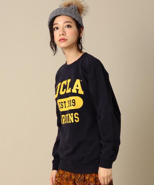 Another Edition（アナザーエディション）の「GOOD ROCK SPEEDカレッジロゴプルオーバー/BCgood/s ｶﾚｯｼﾞﾛｺﾞPO（スウェット・レディース・ホワイト/ネイビー・FREE）」の14枚目の写真