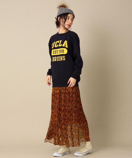 Another Edition（アナザーエディション）の「GOOD ROCK SPEEDカレッジロゴプルオーバー/BCgood/s ｶﾚｯｼﾞﾛｺﾞPO（スウェット・レディース・ホワイト/ネイビー・FREE）」の9枚目の写真