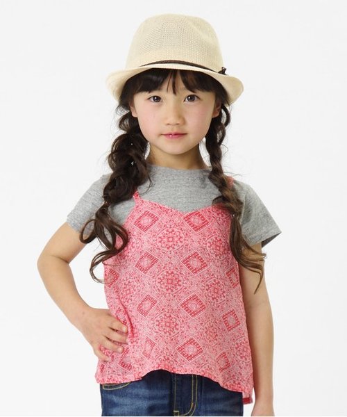 BREEZE（ブリーズ）の「キャミ付きTシャツ（Tシャツ/カットソー・キッズ・ブラック/サックスブルー/レッド・140/90/95/80/100/120/110/130）」の3枚目の写真