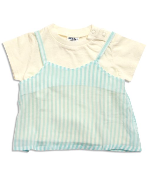 BREEZE（ブリーズ）の「キャミ付きTシャツ（Tシャツ/カットソー・キッズ・ブラック/サックスブルー/レッド・140/90/95/80/100/120/110/130）」の2枚目の写真